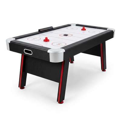 Air Hockey Table Built for Game Room Fun, 5 Ft Size, LED Electronic Scorer, 80 CFM Blower Motor