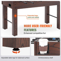 Foosball Table, 55 In. Standard Size Foosball Table, Indoor Full Size Foosball Table for Home, Family, and Game Room