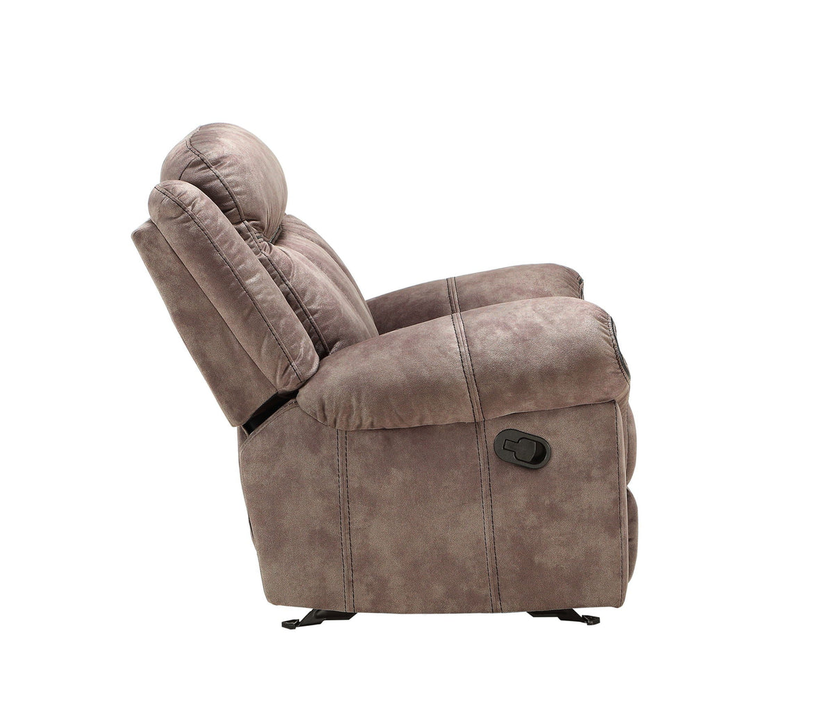 Zubaida - Two Tone Recliner Loveseat With USB Port Console