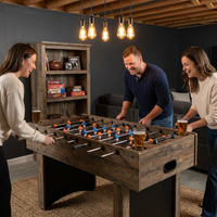 Multi Game Table Built for Game Room Entertainment, Air Hockey, Ping Pong, Foosball, 54 Inch Size — Lifestyle