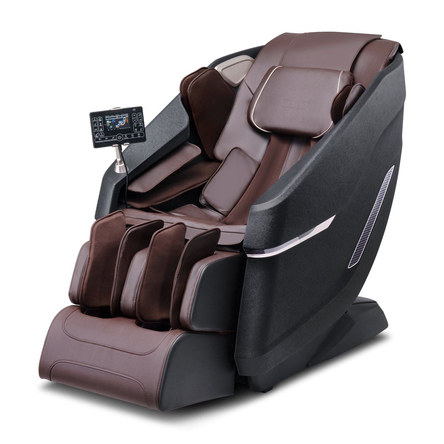 Massage Chair with Flexible SL-Track, Full Body Zero Gravity Recliner, 3D Shiatsu, Heating, Bluetooth Speaker, Foot Roller, and Touch Screen