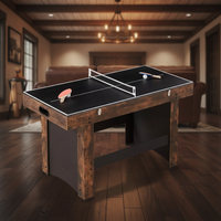Multi Game Table Built for Game Room Entertainment, Air Hockey, Ping Pong, Foosball, 54 Inch Size